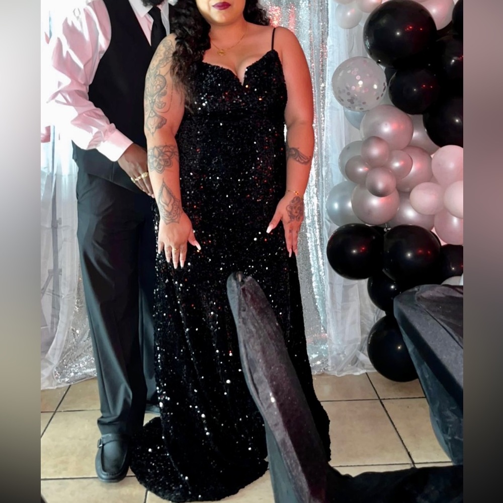 Long Black Sparkly Dress